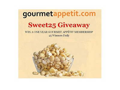 Gourmet Appetit 1-year Membership Giveaway