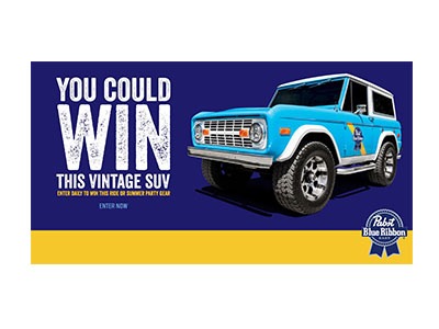Win a Pabst Vintage SUV
