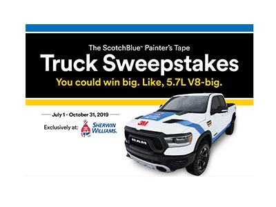 Scotch Blue Painter’s Tape Truck Sweepstakes