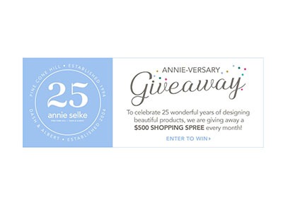 25th Annie-versary Giveaway