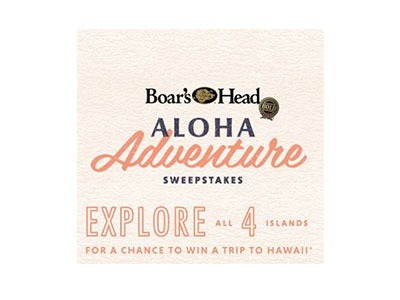 Boar’s Head Aloha Adventure Sweepstakes