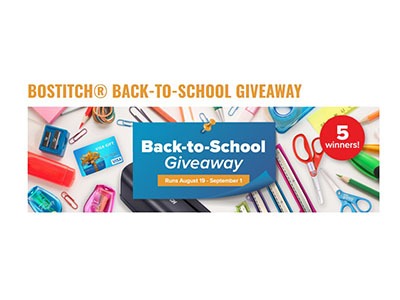 Bostitch Back-To-School Giveaway