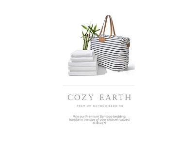 Cozy Earth Bamboo Bedding Giveaway