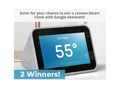 Win a Lenovo Smart Clock
