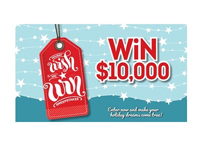 Holiday Wish and Win Cash Sweepstakes