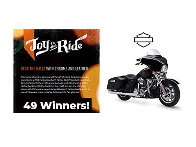 Harley Davidson Joy to the Ride Sweepstakes