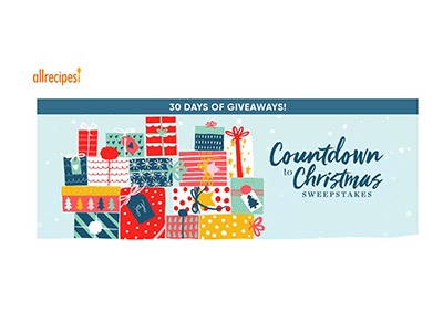 All Recipes Countdown to Christmas Sweepstakes