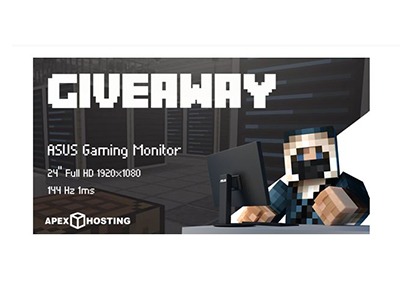 Win an Asus Gaming Monitor & Minecraft Hosting Server