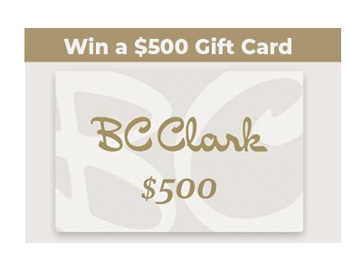 BC Clark $500 Gift Card Giveaway