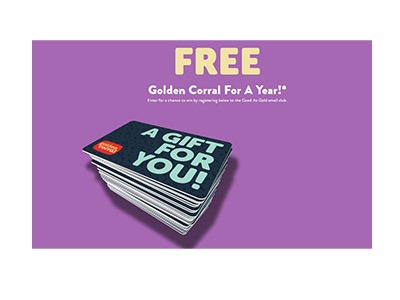 Free Golden Corral for a Year Sweepstakes