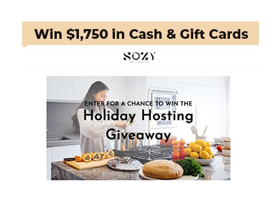 SOZY Cash & Gift Card Giveaway