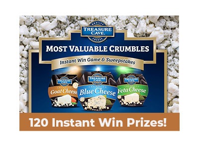 Treasure Cave Cheese Instant Win Sweepstakes