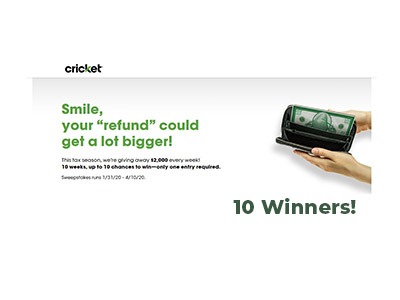 Cricket Tax Time Sweepstakes