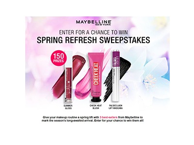 Maybelline Spring Refresh Sweepstakes