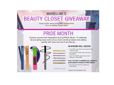 Maybelline’s Beauty Closet Giveaway