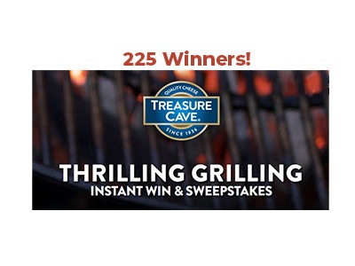 Treasure Cave Instant Win Sweepstakes
