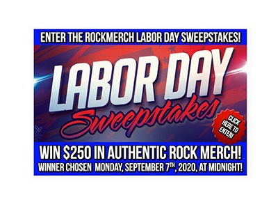 Rock Merch Labor Day Sweepstakes