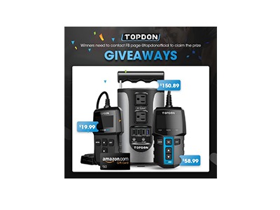 Amazon Gift Card & TOPDON Battery Tester Giveaway
