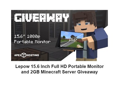 2GB Apex Hosting Server and Portable Monitor Giveaway