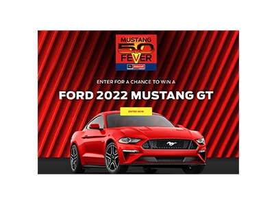 Ford Mustang 5.0 Fever Sweepstakes
