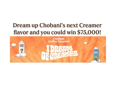 Chobani I Dream of Creamer Flavor Contest
