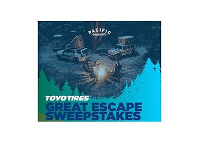Toyo Tires Great Escape Sweepstakes