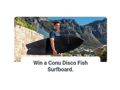 Win a Conu Disco Fish Surfboard