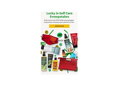Lucky in Self Care Sweepstakes