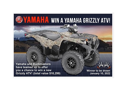 Win a Yamaha Grizzly ATV