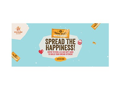 Incredo Sugar Spread the Happiness Sweepstakes