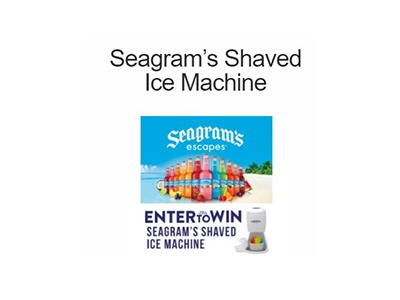 Seagram’s Shaved Ice Machine Giveaway