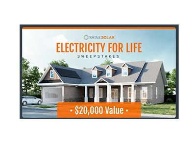 Shine Solar Electricity for Life Sweepstakes