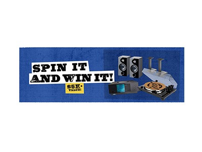 World Wide Stereo SPIN IT AND WIN IT Sweepstakes