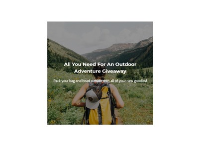 All You Need For An Outdoor Adventure Giveaway