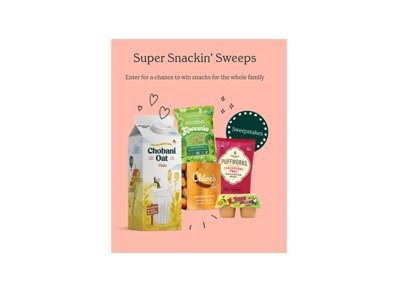 Chobani Super Snackin’ Sweeps