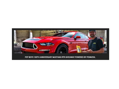 Pep Boys 100th Anniversary Mustang RTR Giveaway
