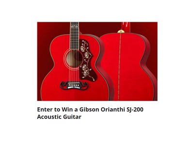 Win a Gibson Orianthi SJ-200 Acoustic Guitar