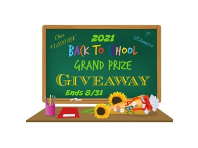 2021 Back to School Grand Prize Giveaway