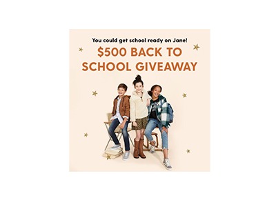 Jane's Back To School Giveaway
