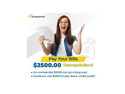 Win $2500 Cash to Pay off Your Debt