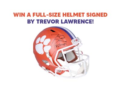 Win a Full-Size Helmet SIGNED by Trevor Lawrence
