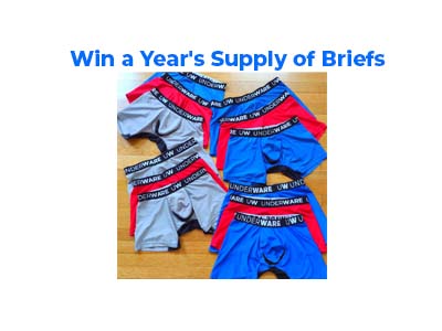 Win a Year's Supply of Comfort Sack Briefs