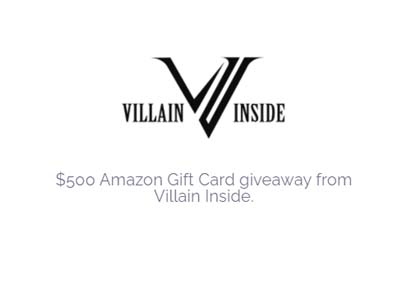 Villain Inside $500 Amazon Gift Card Giveaway