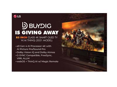 BuyDig 4K Smart Tv Giveaway