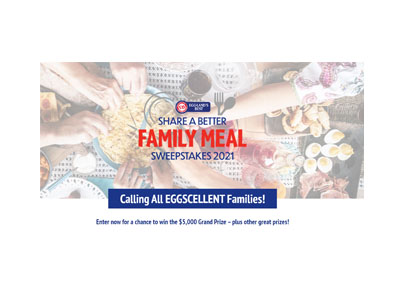 Eggland’s Best Share a Better Family Meal Sweepstakes