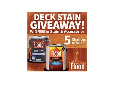 Flood Deck Stain Giveaway