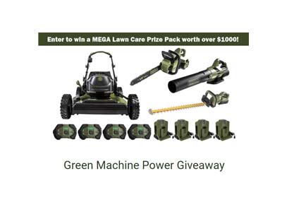 Green Machine In-House Lawncare Mega Pack Sweepstakes
