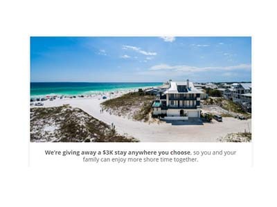 Vrbo By the Beach Sweepstakes
