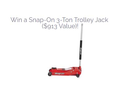 Enter to Win a Snap-On 3-Ton Trolley Jack