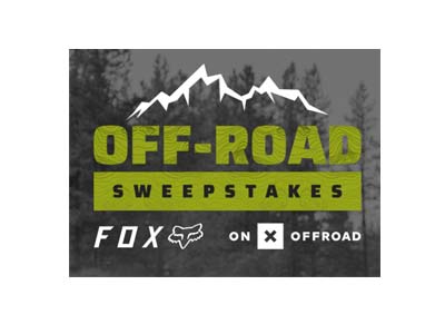 2021 FOX Legion and ONX OFFROAD Sweepstakes